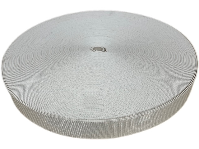 Singelband Katoen rubber 50mm rol 100 mtr